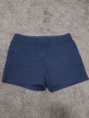 NWT J. Crew Navy Women's Tailored 5" Cotton Shorts